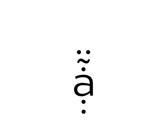 combining diacritics